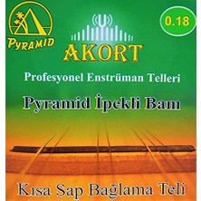 MarkEntegra Akort Pramid Kısa Sap Bağlama-Saz Teli 0.18 + Tezene Hediye