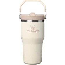 MarkEntegra 0.59L Krem Renk Termos, Flip Straw Özellikli Taşınabilir Su Şişesi