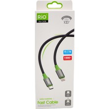 Solgun Rio 27W Type-C To Lightnin Şarj Kablosu Dayanıklı Kablosu Ile Tüm Iphone Modelleri Ile Uyumlu