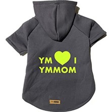 Hakay Antrasit Renkli Kapüşonlu Sweatshirt, Xs Beden, Köpek ve Kedi Için