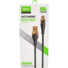 Rio Usb-A To Type-C Hızlı Şarj Kablosu Dayanıklı ve Esnek Kulanım Imkanıyla