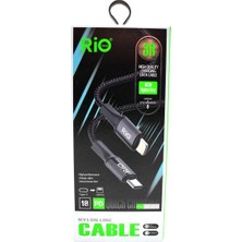 Rio Type-C To Lightning Ipli Kablo Tasarımı ve 3A Turbo Hzılı IPHONE Şarj Kablosu