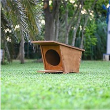 Hakay Ahşap Mini Kedi Evi, Yeni Doğan Kediler Için