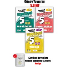 Günay Yayınları 2026 Yeni 5 Sınıf Türkçe-Fen- Sosyal -Bumerang Haftalık Denemeler Maarif Model Uygun