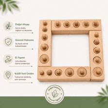 Montessori Gemisi Montessori Mini Kulplu Silindirler | Toddler Kulplu Silindirler | Ahşap Mini Silindir Bloklar | Duyu Materyali | Ahşap Oyuncak | Okul Öncesi Eğitim Materyali