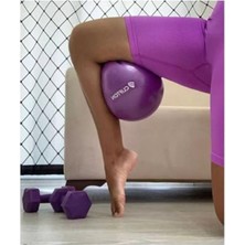 Hakay 2 Adet Dambıl Seti, 25 cm Pilates Topu ile Birlikte