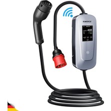 Hakay 22KW Taşınabilir Elektrikli Araç Şarj Istasyonu, 5 Metre Tip2 Kablolu