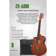 Hakay Elektro Akustik Gitar Seti - Amfi, Gigbag, Tuner, Askı, Capo, Jak Kablo Dahil