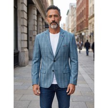 Marzolli Erkek Slimfit Ekose Ceket NS-1696