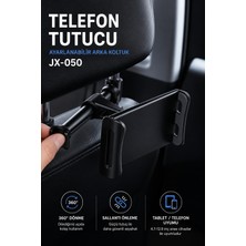 Yenilig Telefon Tutucu Ayarlanabilir Arka Koltuk Araç Içi Tablet Telefon Tutucu 360° Dönebilen Oto Aksesuarı JX050 Siyah