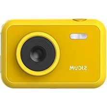 Hakay Sjcam Funcam Çocuklar Için Fotoğraf Makinesi ve Kamera 1080P 12MP 2'' Hd Ekran Çerçeveler ve Kok Filtreler Snake ve Tetris Oyunları Otomatik Kapanma Zamanlayıcı Hızlandırılmış Çekim Sarı