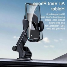 Hakay Yüksek Kaliteli Otomatik Araç Telefon Tutucu, Ayarlanabilir ve Güçlü Yapışkan Vantuz