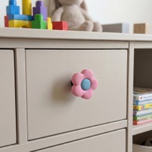 Eymen Yapı Çocuk Odası Mobilya Kulp Dolap Düğme Gül No:45