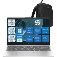 Hp Laptop Aı 15-FD2022NT Intel Core Ultra 7 255U Aı 128GB Ddr5 256GB SSD Intel® Grafik Fhd (1920 x 1080) Yansıma Önleyici WIN11PRO Bilgisayar ZD7UA2EAP36+ZETTAÇANTA