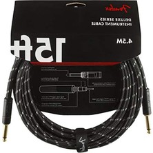 Hakay Deluxe Serisi Kablo, 4.5 M Uzunlukta, Siyah Tweed Desen