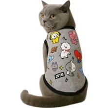 Hakay Organik Kumaşlı Kedi ve Köpek Kıyafeti, Gri Btsli, 2xl