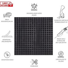 Hakay Kare Desenli Keçe Panel, 45X90 cm Boyut ve 2 Adet Set