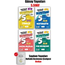 Günay Yayınları 2026 Yeni 5 Sınıf Matematik-Fen -Türkçe -Sosyal -Bumerang Haftalık Denemeler Maarif Model