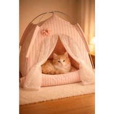 Hakay Katlanabilir Yazlık Kedi Evi, Nefes Alabilir ve Taşınabilir Çadır