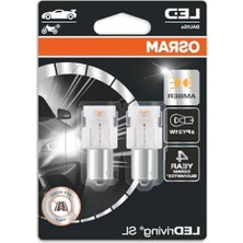 Hakay LED Sinyal Ampul Seti 2 Adet 12V PY21W 7507DYP, Uzun Süreli Kullanım