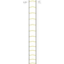 Hakay 6 Metre Uzun Ayarlanabilir Antrenman Merdiveni - Dayanıklı ve Esnek Idman Aracı