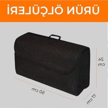 Hakay Premium Kalın Araba Bagaj Düzenleyici Çanta - 50 x 24 x 17 cm - Suya Dayanıklı