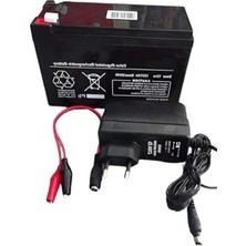 Hakay 12 Volt 7 Amper Akülü Araba Akü ve Şarj Seti, Pilsan Uyumlu