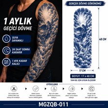 1 Ay Kalıcı 24 Saat Sonra Kararan Tam Kol Bulut Dövme Tattoo Geçici Dövme