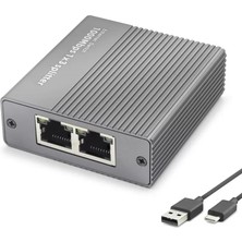 Aydogan's Ayd Gigabit Ethernet Switch 4 Port Type C Güç Girişli Gri HDX1413