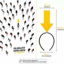 Aydogan's Ayd Sarı Renk Buradayım Ok Tacı Kaybolmam Işaret Tacı Keçe