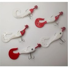 Hakay Turna Silikon Set 10 Cm, K Kuyruk Silikon Yem 5'li Paket