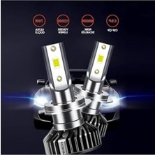Hakay F2 Mini 9005-HB3 Şimşek Etkili Csp LED Far Ampulü 12000 Lümen