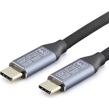 Aydogan's Ayd Type-C USB 3.2 Gen2 20 Gbps 100W 4K 60Hz Şarj ve Data Kablosu 0.5 M Siyah HDX7880