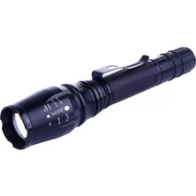 Aydogan's Ayd Tx6 Profesyonel Şarjlı Zoomlu LED El Feneri Uzun Menzilli Güçlü Aydınlatma Sistemi WT-241
