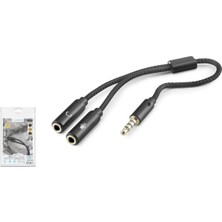 Aydogan's Ayd 3.5mm Mikrofon ve Aux Ses Ayırıcı Adaptör Siyah HDX1083