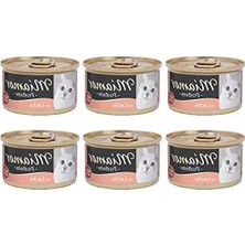 Hakay Yetişkin Kedi Konserve Maması Somon Aromalı 85 gr 6'lı Paket