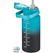 Hakay 1500ML Yenilenen Renkler Motivasyon Matarası - Pipetli/pipetsiz Kullanım