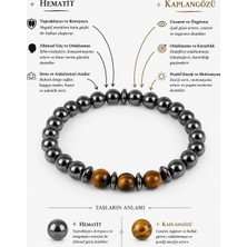 Morlisse Hematit - Kaplangözü Doğal Taş Bileklik