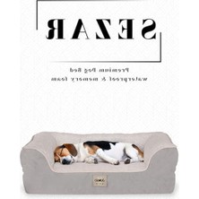 Hakay Gri Renk Ortopedik Kedi ve Köpek Yatağı 55X75 cm Su Geçirmez