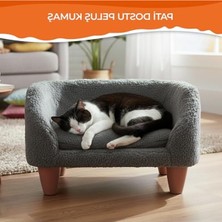 Hakay Yumuşak Kedi Yatağı, Peluş Koltuk, Rahat ve Konforlu
