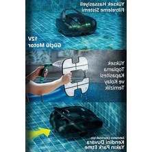 Hakay Kablosuz Havuz Temizleme Robotu, 5000 Mah ve 120 L/dak
