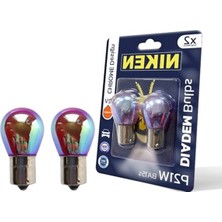 Hakay P21W 93 Turuncu Amber Chrome Diadem, 12V 2 Adet Set