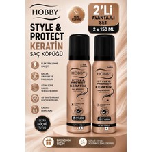 Hobby Keratin Saç Köpüğü 150ML (2'li Paket)