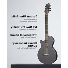 Hakay Siyah Akustik Gitar, Şık Tasarım ve Yüksek Ses