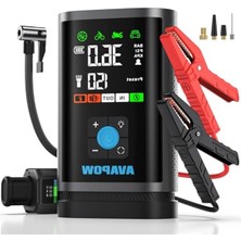 Hakay Zorla Çalıştırma ve Lastik Şişirme Fonksiyonlu Jump Starter - 16000MAH