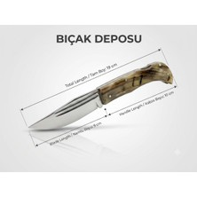 Bıçak Deposu Sırgak El Yapımı Özel Seri Avcı ve Kamp Bıçağı