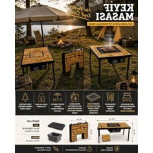 Hakay Taşınabilir Piknik Masası - Mutfak ve Balkon Için Kullanışlı Seçim