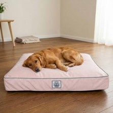 Hakay Konforlu Kaydırmaz Tabanlı Kedi-Köpek Yatağı - Pembe, Small