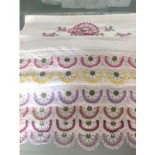 Peacock 6 Adet El Işlemesi Güpürlü Çeyizlik Hediyelik Havlu Seti 50X90