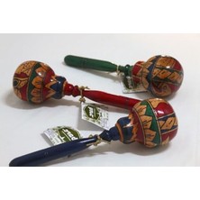 Hakay Büyük Boy Mahogany Ahşap Maracas - 27 cm Uzunluk